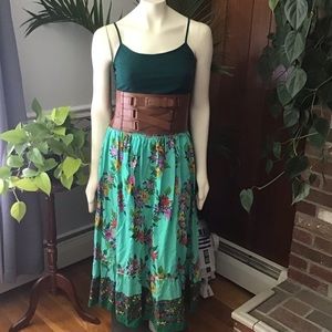 Amazing floral vintage boho maxi 100% cotton
